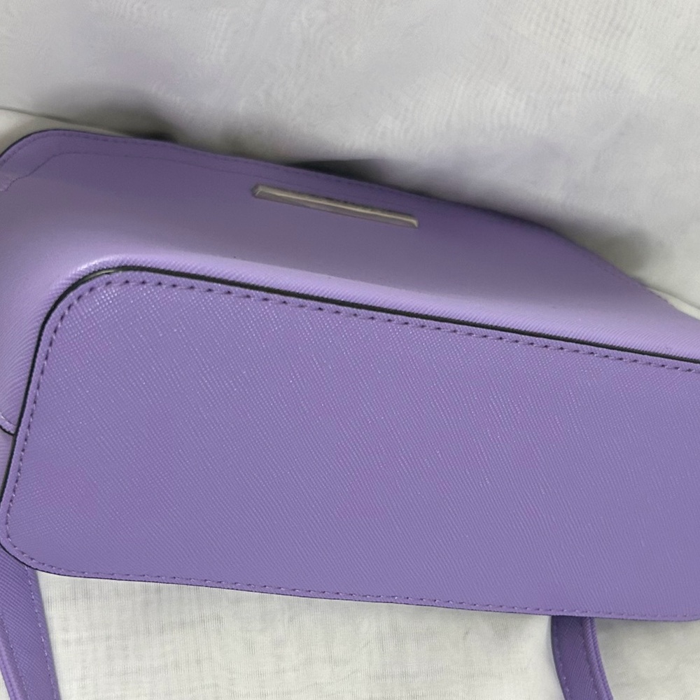 *NWOT Steve Madden Lavender Saffiano Crossbody Bag with Silver Hardware - Picture 6 of 11